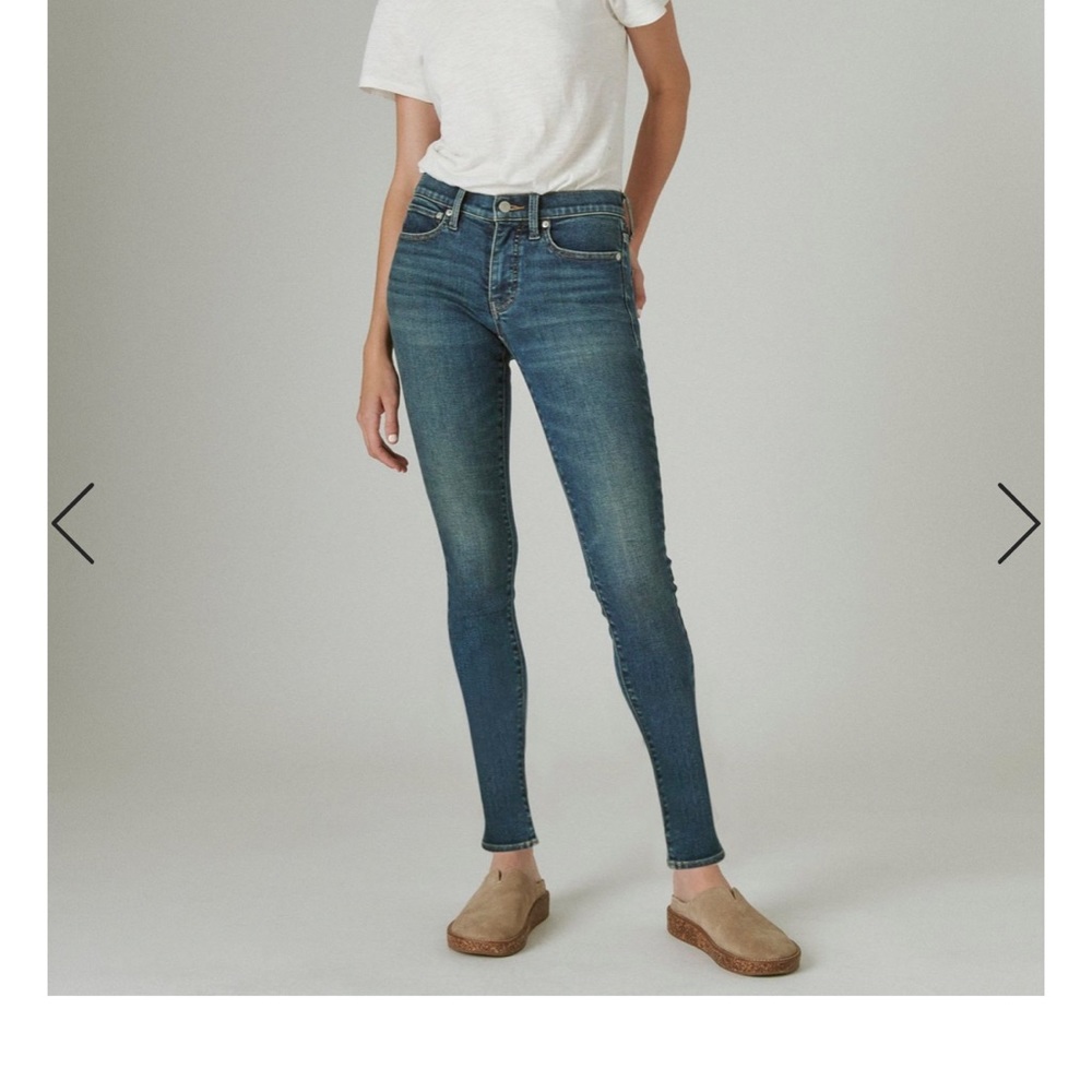 LUCKY BRAND Ava Skinny Mid Rise Jeans